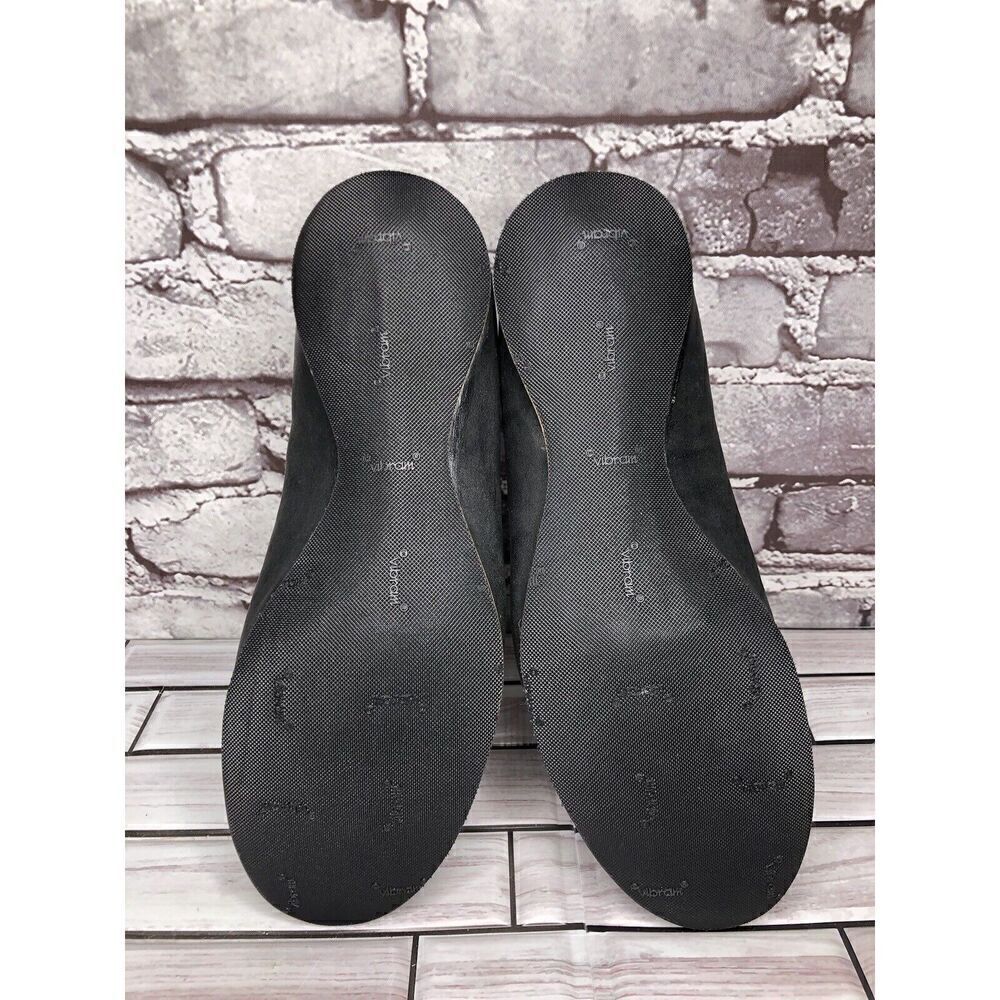 Cliff Dweller Vibram Black Leather Slip On Cap Toe Flats Women’s Sz 38.5EU/8M US - Picture 14 of 16